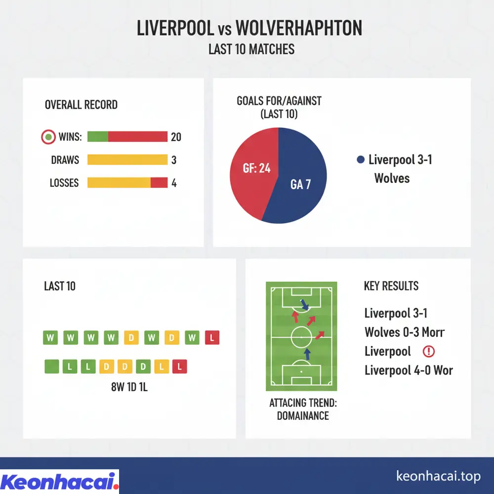 Kết quả đối đầu Liverpool vs Wolverhampton, khẳng định sự vượt trội hoàn toàn của Lữ đoàn đỏ