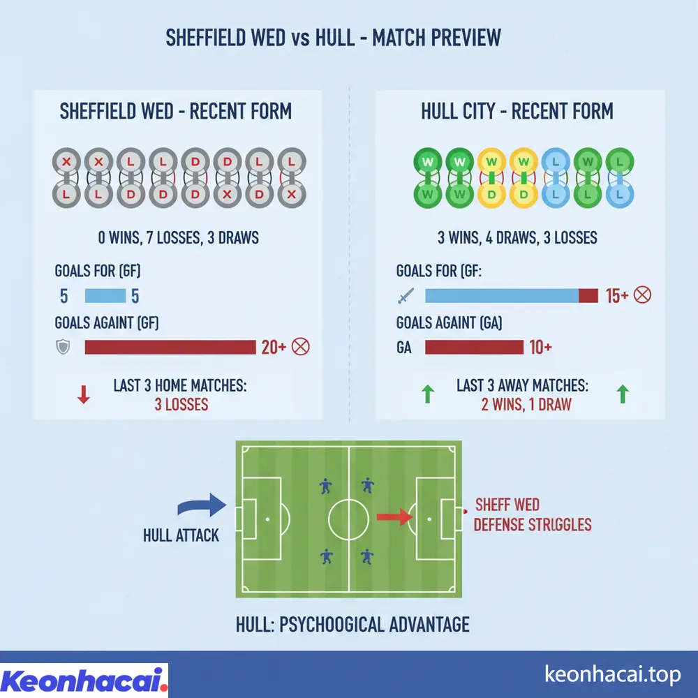 Đánh giá tổng quan trận Sheffield Wed vs Hull cho thấy Hull có lợi thế tâm lý và phong độ vượt trội so với đối thủ đang gặp khủng hoảng