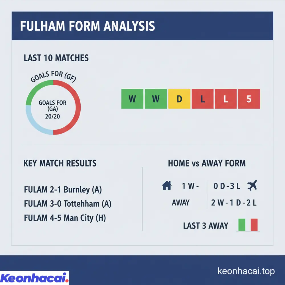 Fulham có phong độ sân khách khá tốt gần đây với những chiến thắng quan trọng